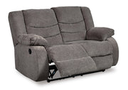 Ashley Furniture Tulen living room set with a sofa and armchair, modern upholstery and stylish design for contemporary living spaces.