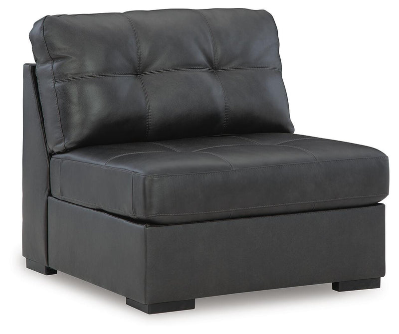 Ashley Furniture Brindley sectional sofa with plush cushions and modern design, shown in an angled view.