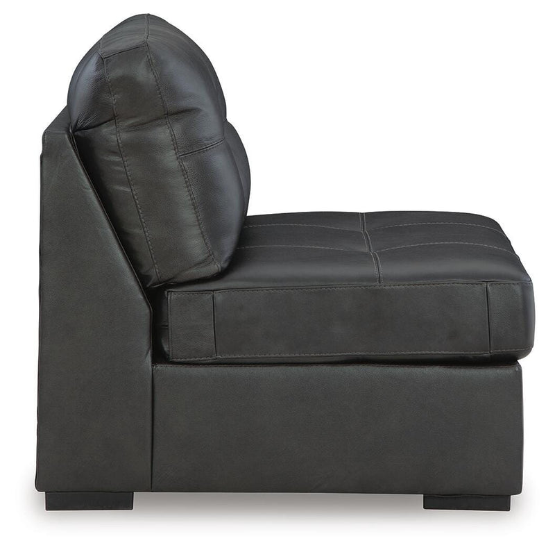 Ashley Furniture Brindley Pier living room set with sofa and loveseat in a modern design, shown in a cozy living space.
