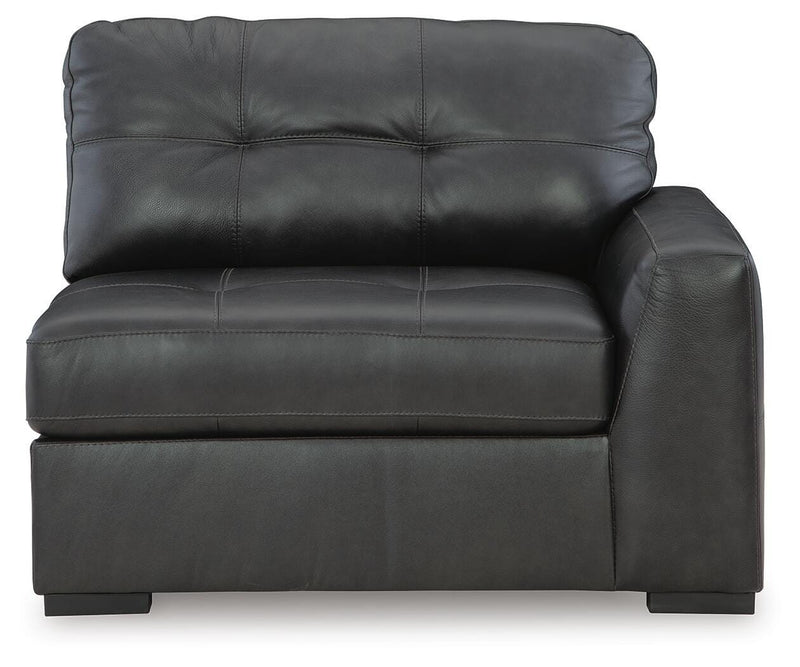 Ashley Furniture Brindley Pier living room set featuring a sofa and armchair with plush cushions and neutral upholstery.