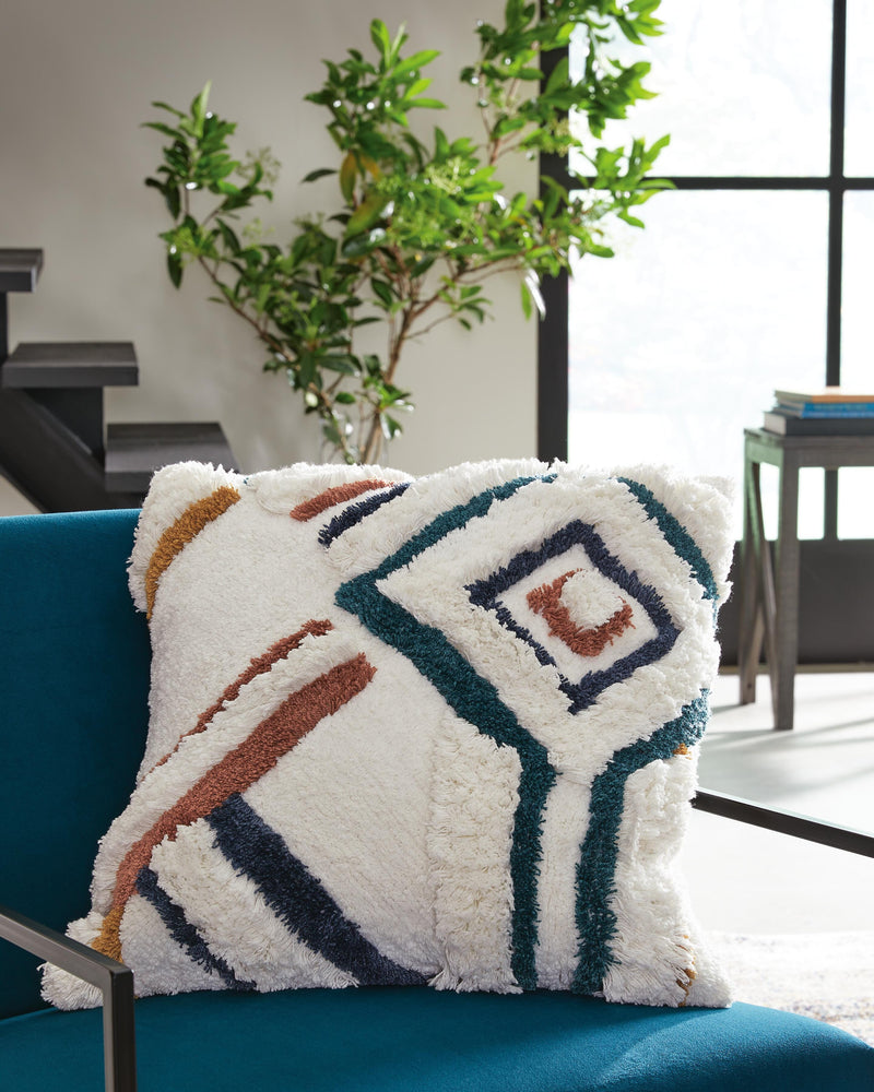 Ashley Furniture Evermore Pillow with soft fabric cover and plush filling, featuring a stylish and comfortable design.