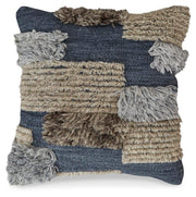 Gibbend Pillow by Ashley Furniture featuring a soft, plush fabric and decorative design, perfect for enhancing bedroom decor.