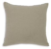 Set of four Ashley Furniture Jayner pillows with soft fabric covers and decorative embroidery, ideal for bedroom decor.