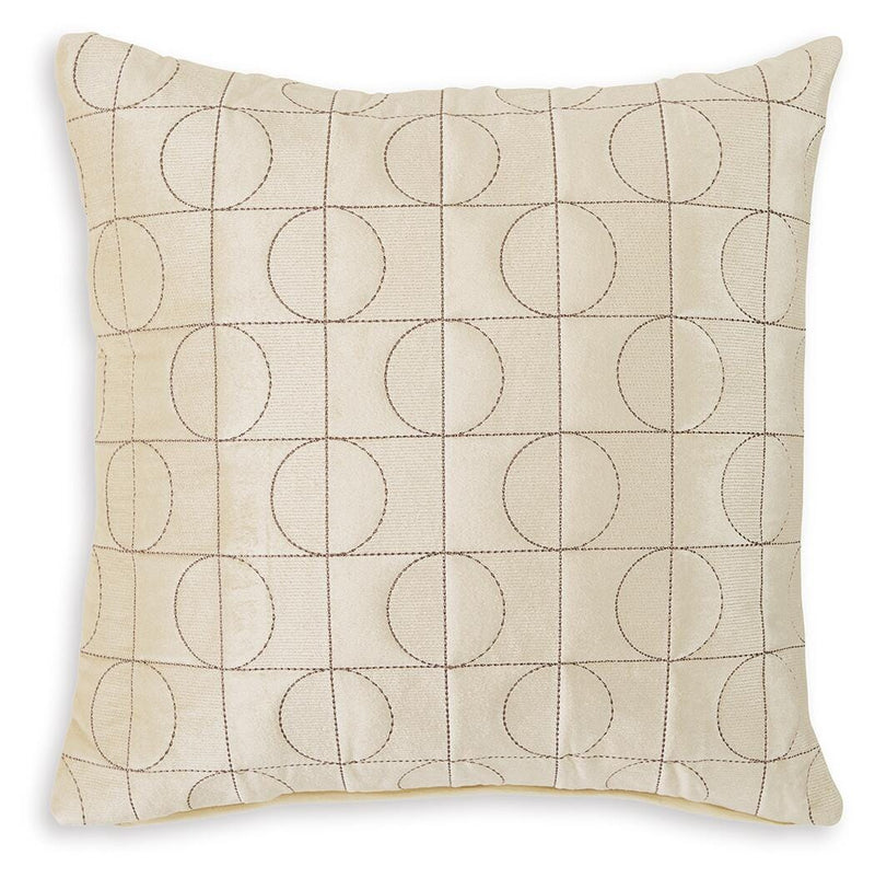 Set of four Ashley Furniture Kydner pillows with decorative fabric covers, perfect for adding style and comfort to your living space.