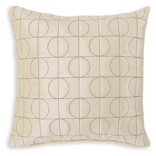 Set of four Ashley Furniture Kydner pillows with decorative fabric covers, perfect for adding style and comfort to your living space.