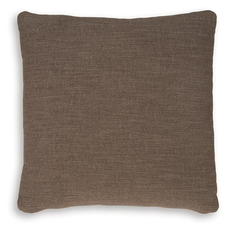 Set of four Ashley Furniture Brockbert pillows with decorative patterns and soft fabric, perfect for sofa or bed decor.