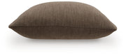 Set of four Ashley Furniture Brockbert pillows featuring soft fabric and decorative patterns on a neutral background.