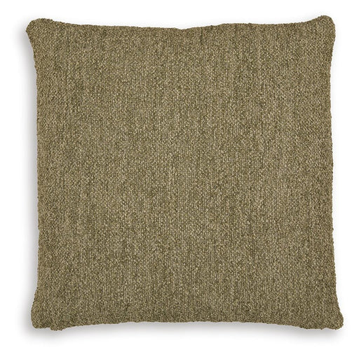 Set of four Ashley Furniture Macsen pillows featuring soft, decorative pillow designs with textured fabric and neutral tones.