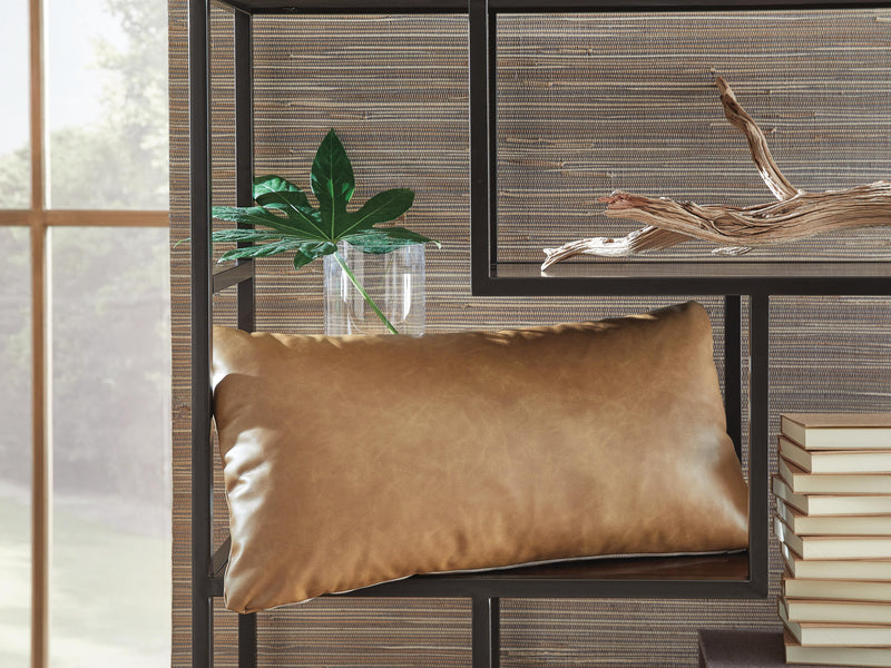 Set of four Ashley Furniture Danvale pillows with decorative fabric covers, arranged on a neutral background.