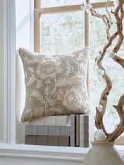 Set of four Ashley Furniture Viveka pillows featuring modern fabric covers and decorative patterns.