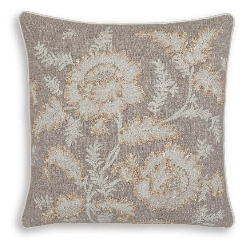 Set of four Ashley Furniture Viveka pillows featuring soft fabric and stylish design, perfect for sofa or bed decor.