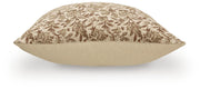 Set of four Ashley Furniture Altmontner pillows with soft fabric covers and decorative patterns, perfect for sofa or bed decor.