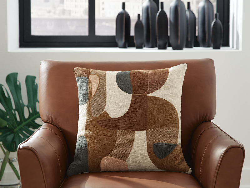 Set of four Ashley Furniture Hallam pillows, soft decorative pillows with textured covers, perfect for living room or bedroom decor.