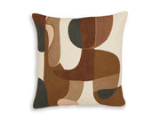 Set of four Ashley Furniture Hallam pillows with decorative fabric covers, perfect for sofa or bed decor.