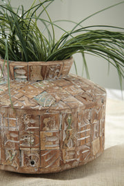 Ashley Furniture Meltland Vase, elegant ceramic vase with a textured finish, featuring a modern design ideal for home decor.