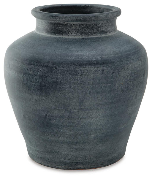 Ashley Furniture Meadie Vase with a sleek, modern design, featuring a smooth ceramic finish and neutral color.
