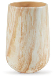 Ashley Furniture Cammen Vase, decorative ceramic vase with a textured blue finish, suitable for home decor displays.