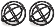 Set of two Ashley Furniture Barlee sculptures featuring modern abstract design in neutral tones, perfect for stylish home decor.