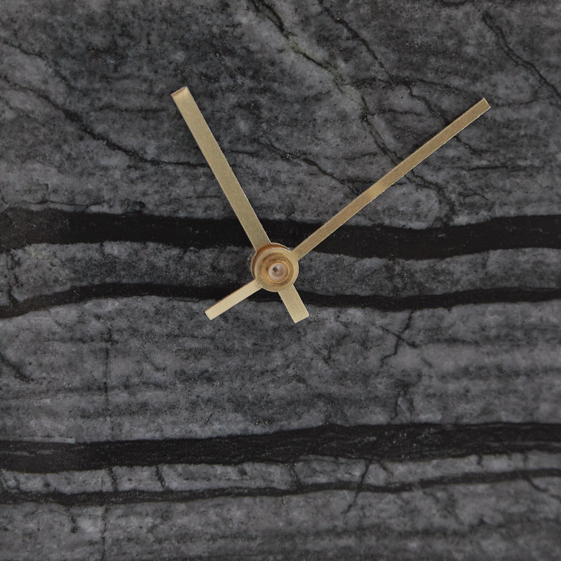 Set of two Janmour table clocks by Ashley Furniture, stylish table top accessories with modern metallic finishes.