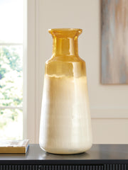 Ashley Furniture Wynburg Vase, decorative ceramic vase with textured finish, displayed on a neutral background.