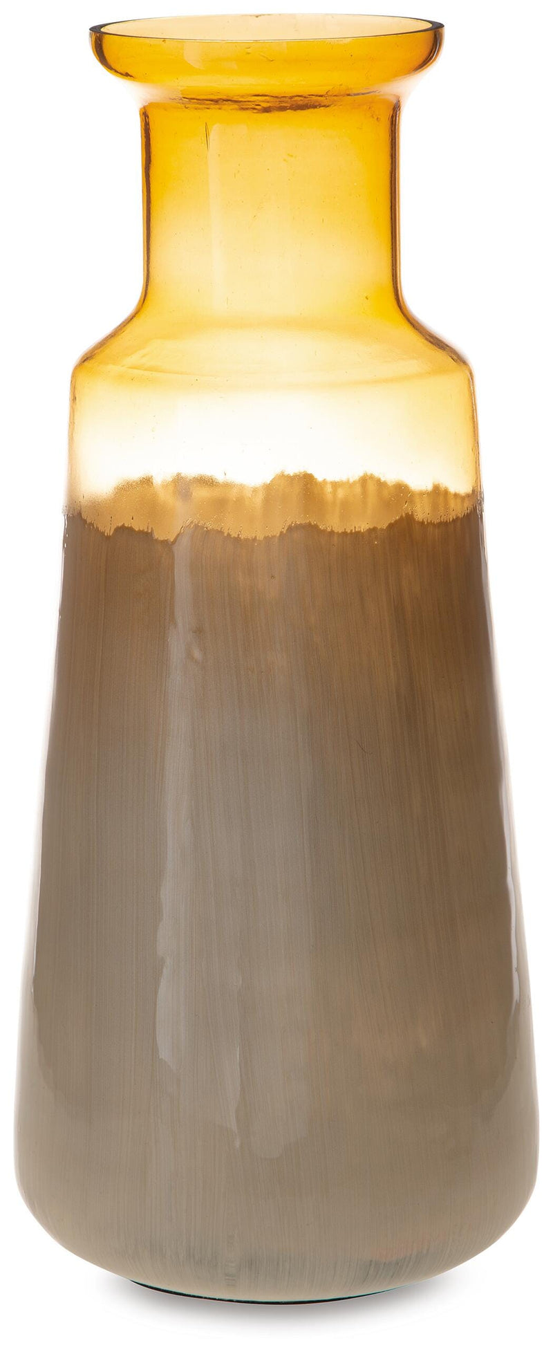 Ashley Furniture Wynburg vase, decorative ceramic vase with a textured finish, displayed on a wooden surface.