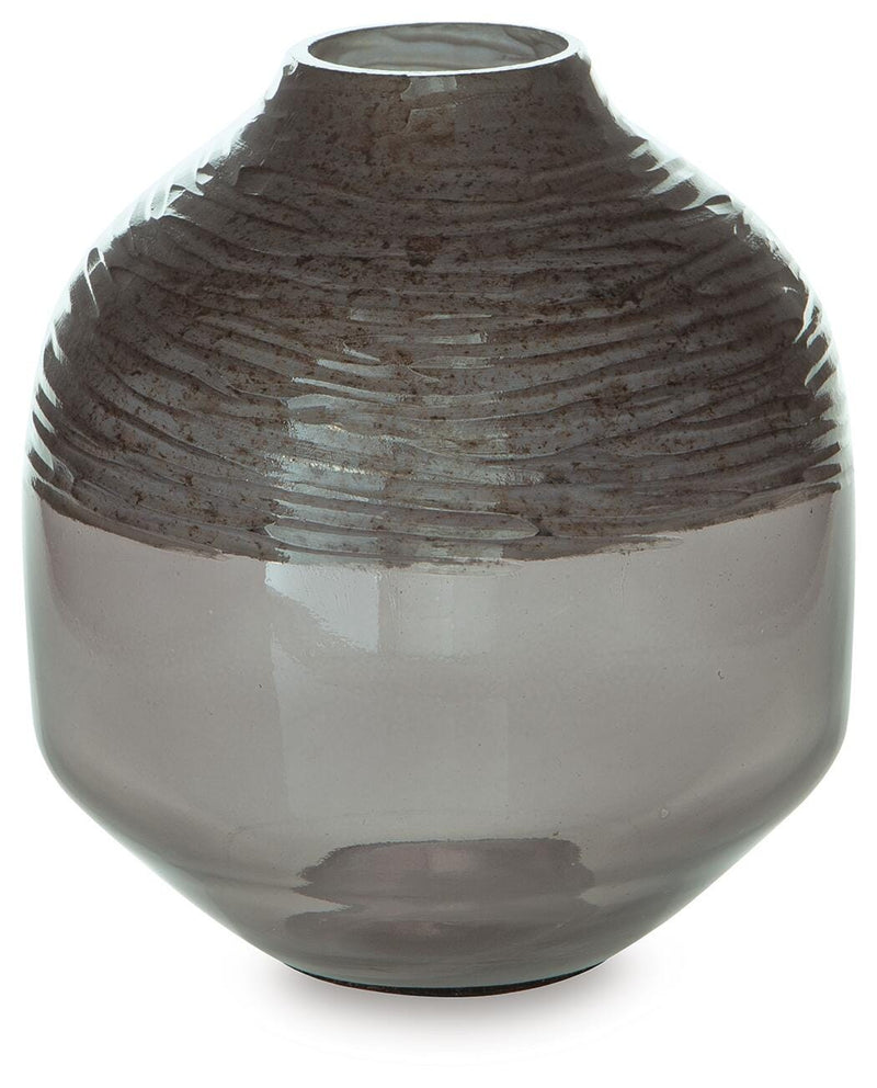 Harpwick Vase by Ashley Furniture, decorative ceramic vase with a glossy finish and intricate pattern, ideal for home decor.