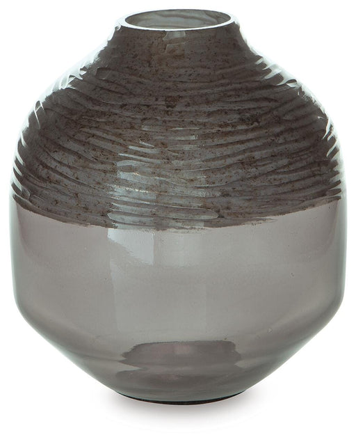 Harpwick Vase by Ashley Furniture, decorative ceramic vase with a glossy finish and intricate pattern, ideal for home decor.