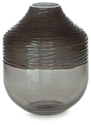 Harpwick Vase by Ashley Furniture, decorative ceramic vase with a textured, earthy finish on a neutral surface.