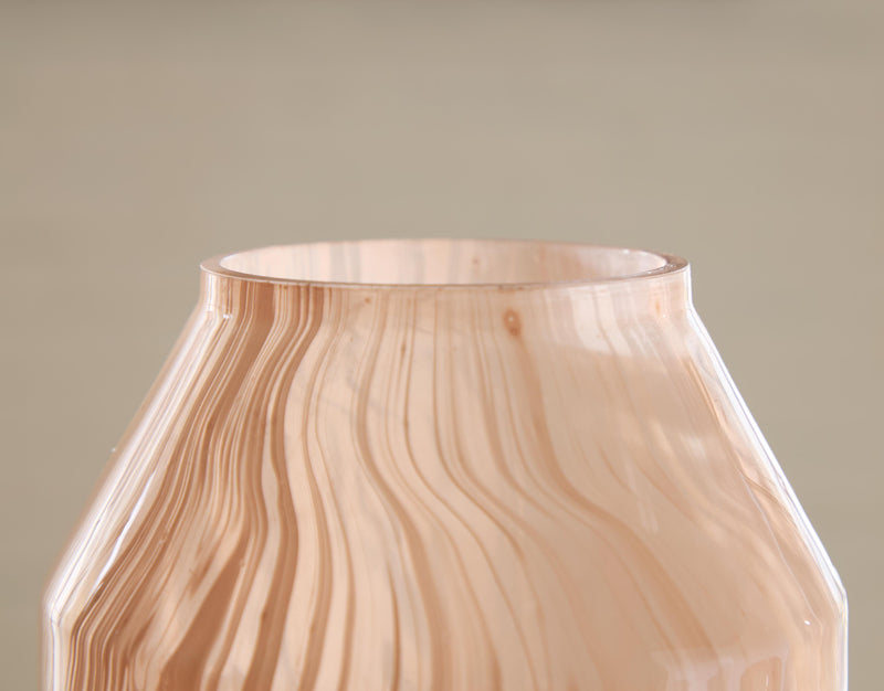 Ashley Furniture Dushby Vase with intricate design and a glazed finish, perfect for decorative floral arrangements.