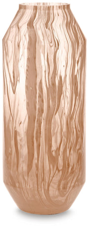 Ashley Furniture Dushby Vase with a modern design, featuring a sleek, textured surface in neutral tones.