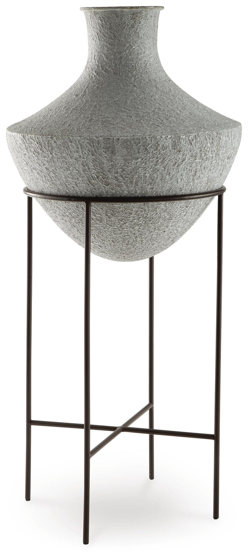 Ashley Furniture Estonbank Vase, modern ceramic vase with a sleek finish, perfect for displaying floral arrangements.