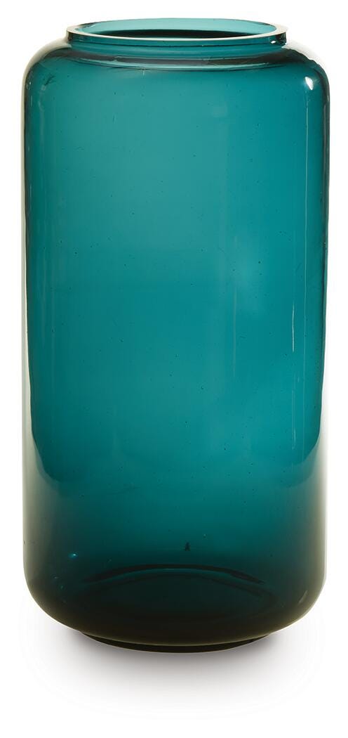 Ashley Furniture Inisland Vase in white ceramic with a modern, sleek design, perfect for contemporary home decor.