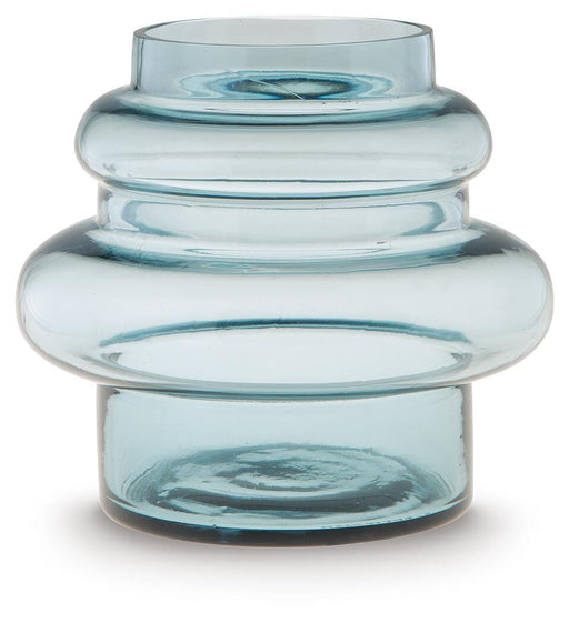 Ashley Furniture Vallmen Vase, decorative ceramic vase with a glossy finish, featuring a modern design in neutral tones.
