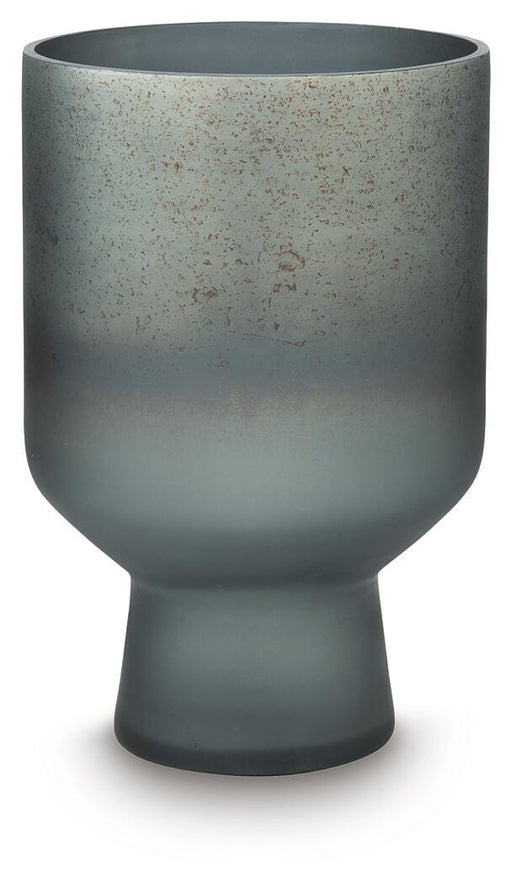 Ashley Furniture Pennmore Vase, decorative ceramic vase with a textured surface and neutral finish, perfect for home decor.