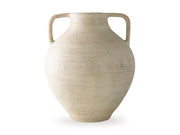 Ashley Furniture Justy Vase, decorative ceramic vase with a sleek design, shown in a close-up image.