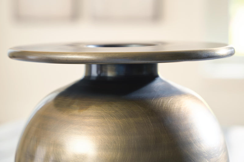 Ashley Furniture Fedorleigh Vase with intricate design, decorative ceramic vase suitable for elegant home decor.
