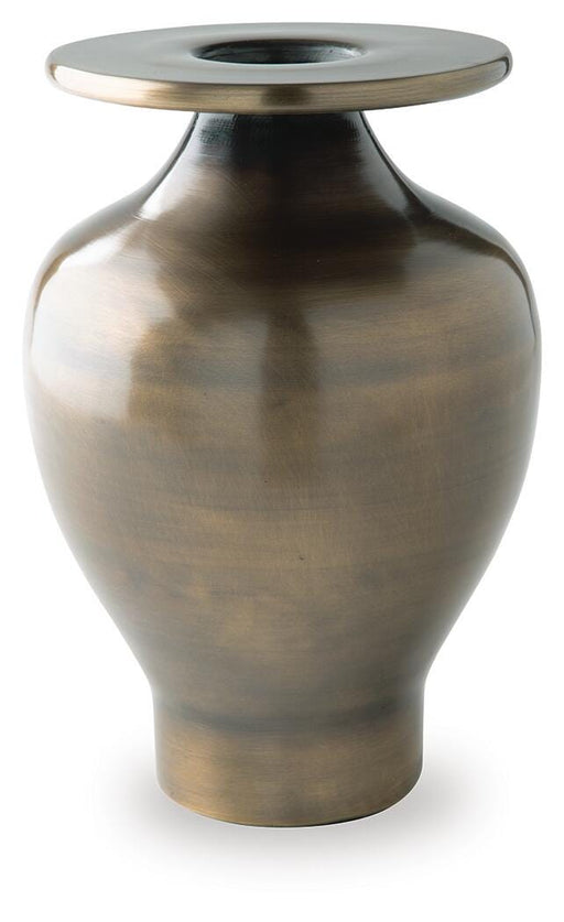 Ashley Furniture Fedorleigh Vase in a sleek, modern design with a smooth finish, perfect for decorative displays.