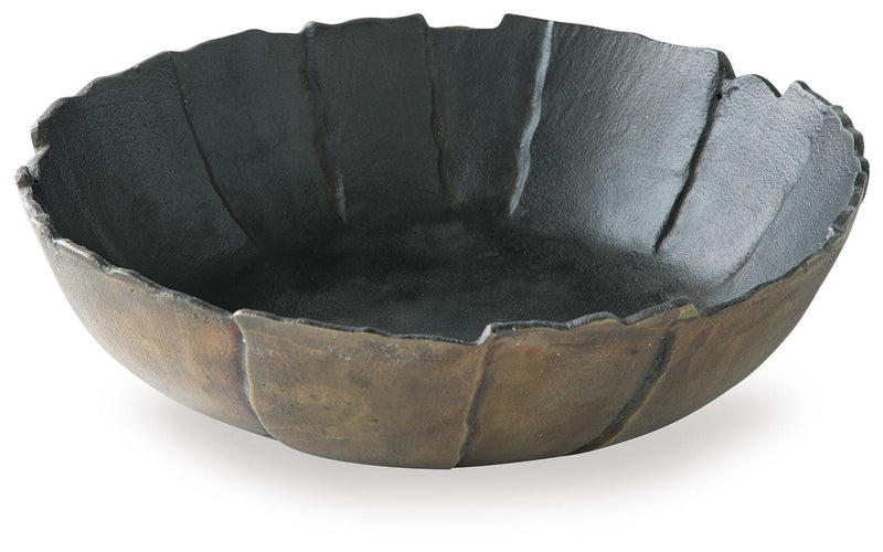 Ashley Furniture Aidman Bowl, a stylish decorative bowl with a sleek design, perfect for tabletop or display use.