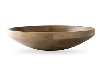 Ashley Furniture Clayburg Bowl, decorative ceramic bowl with intricate patterns and a rustic finish, designed for home décor.