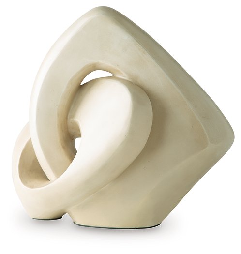 Ashley Furniture Feebs sculpture, modern decorative art piece with abstract design, displayed on a neutral background.