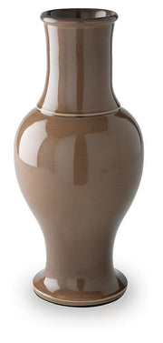 Ashley Furniture Tillmer Vase, decorative ceramic vase with a sleek design and neutral finish, ideal for home decor.