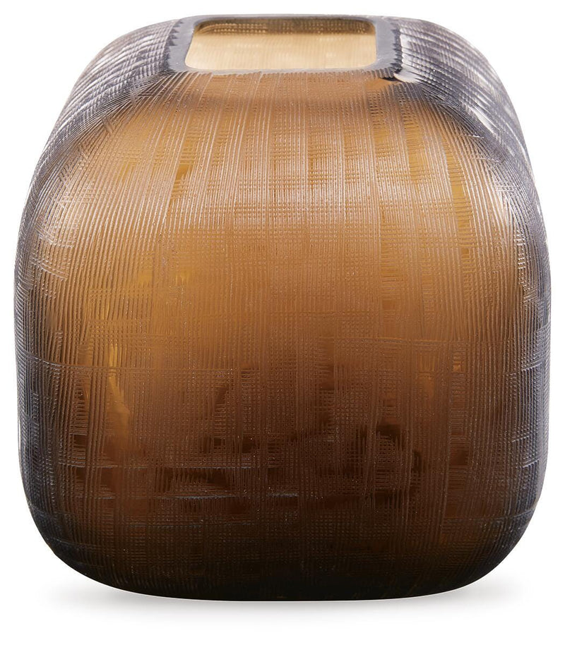 Ashley Furniture Capard Vase, elegant ceramic vase with a smooth finish, perfect for decorative floral displays.