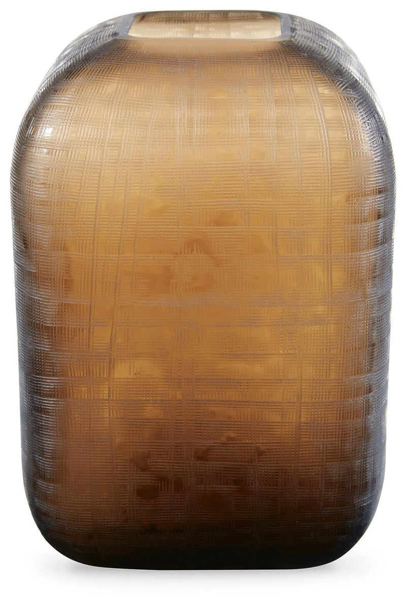 Ashley Furniture Capard Vase, a tall decorative ceramic vase with a textured surface and neutral finish, ideal for home decor.