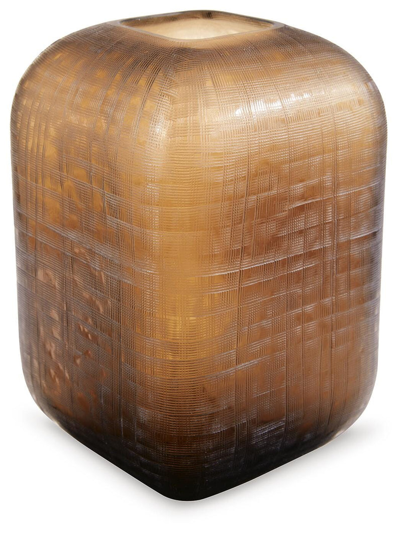Ashley Furniture Capard Vase, decorative ceramic vase with intricate patterns and a glossy finish, suitable for home decor.