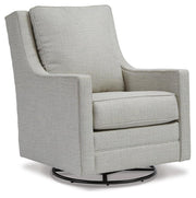 Ashley Furniture Kambria swivel glider accent chair with plush upholstery and modern design, perfect for living room or lounge.