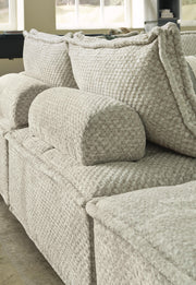 Ashley Furniture Bales accent chair back view, stylish upholstered accent chair with wooden legs for living room decor