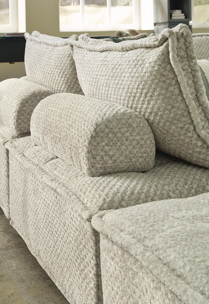 Ashley Furniture Bales accent chair back view, stylish upholstered accent chair with wooden legs for living room decor