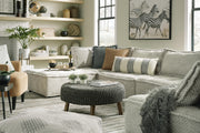 Ashley Furniture Bales Accent Chair with woven fabric and wooden legs, stylish and comfortable for living room decor.