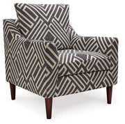 Ashley Furniture Morrilton Next-Gen Nuvella accent chair with plush upholstery and modern design, shown from a side angle.