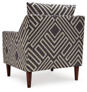 Ashley Furniture Morrilton Next-Gen Nuvella accent chair with plush upholstery and modern design, shown from the back.